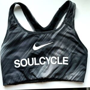 Black/Gray Nike x SoulCycle Sports Bra